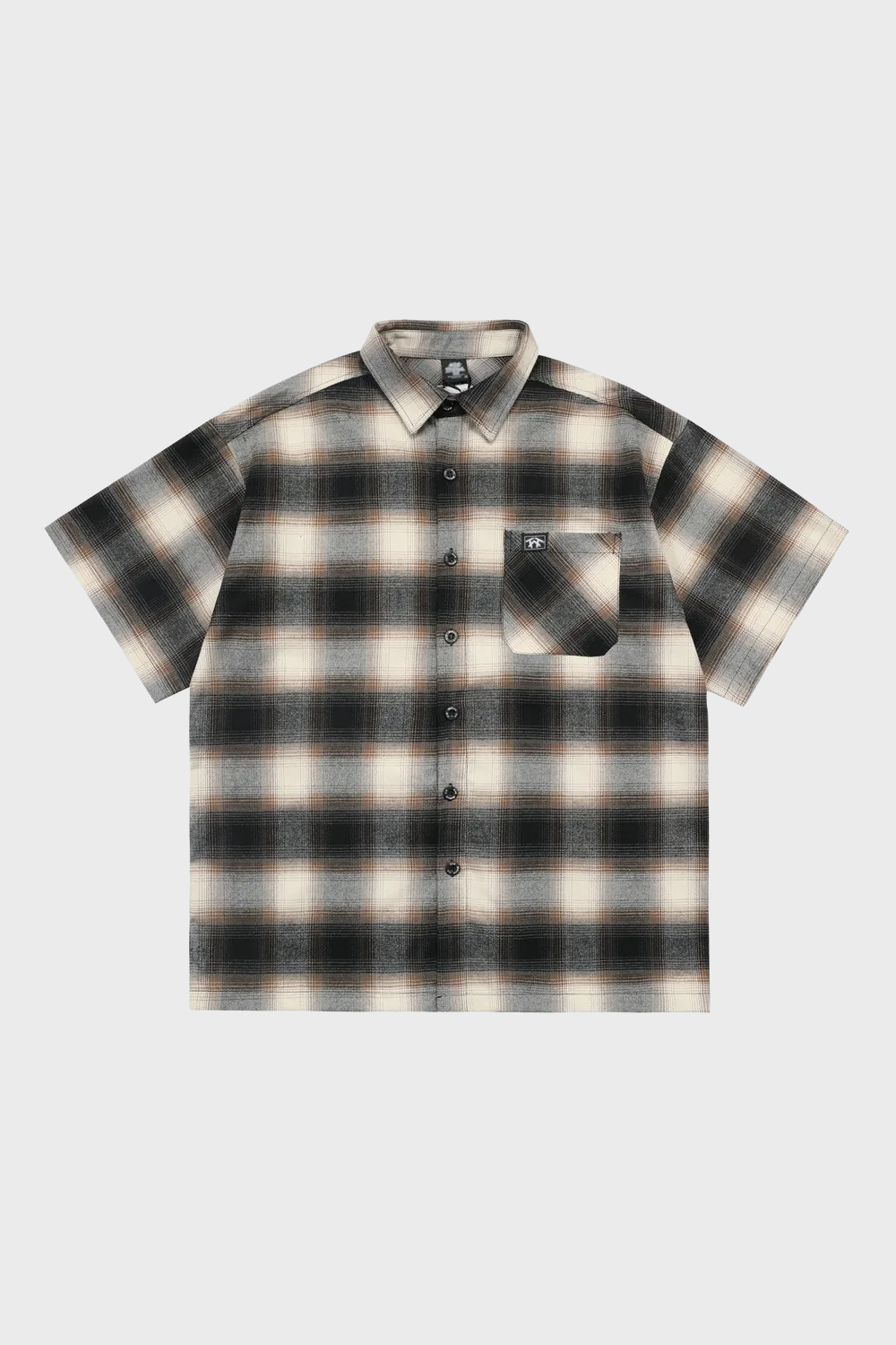 'Smoke' Graphic Button-Up Shirt