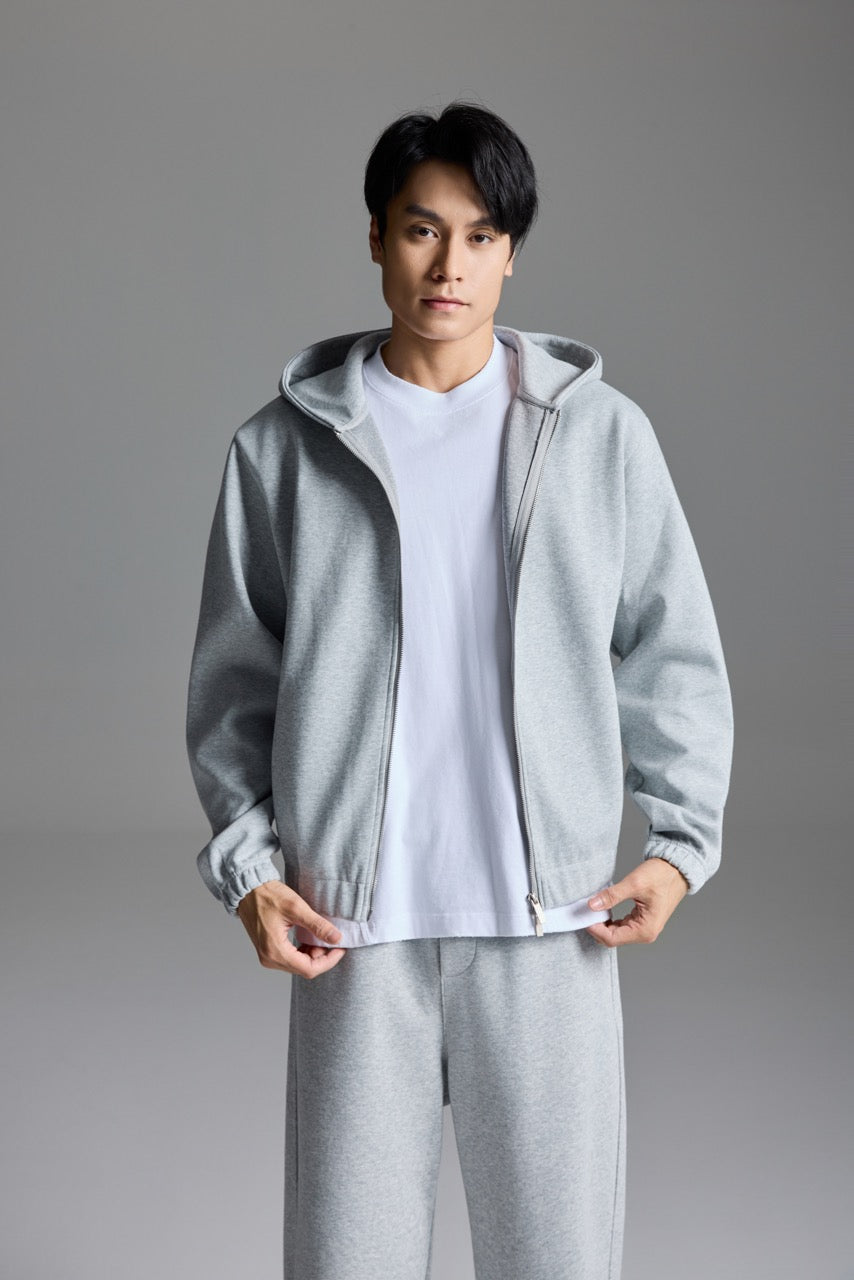 Y2k Boxy Hoodie Grey