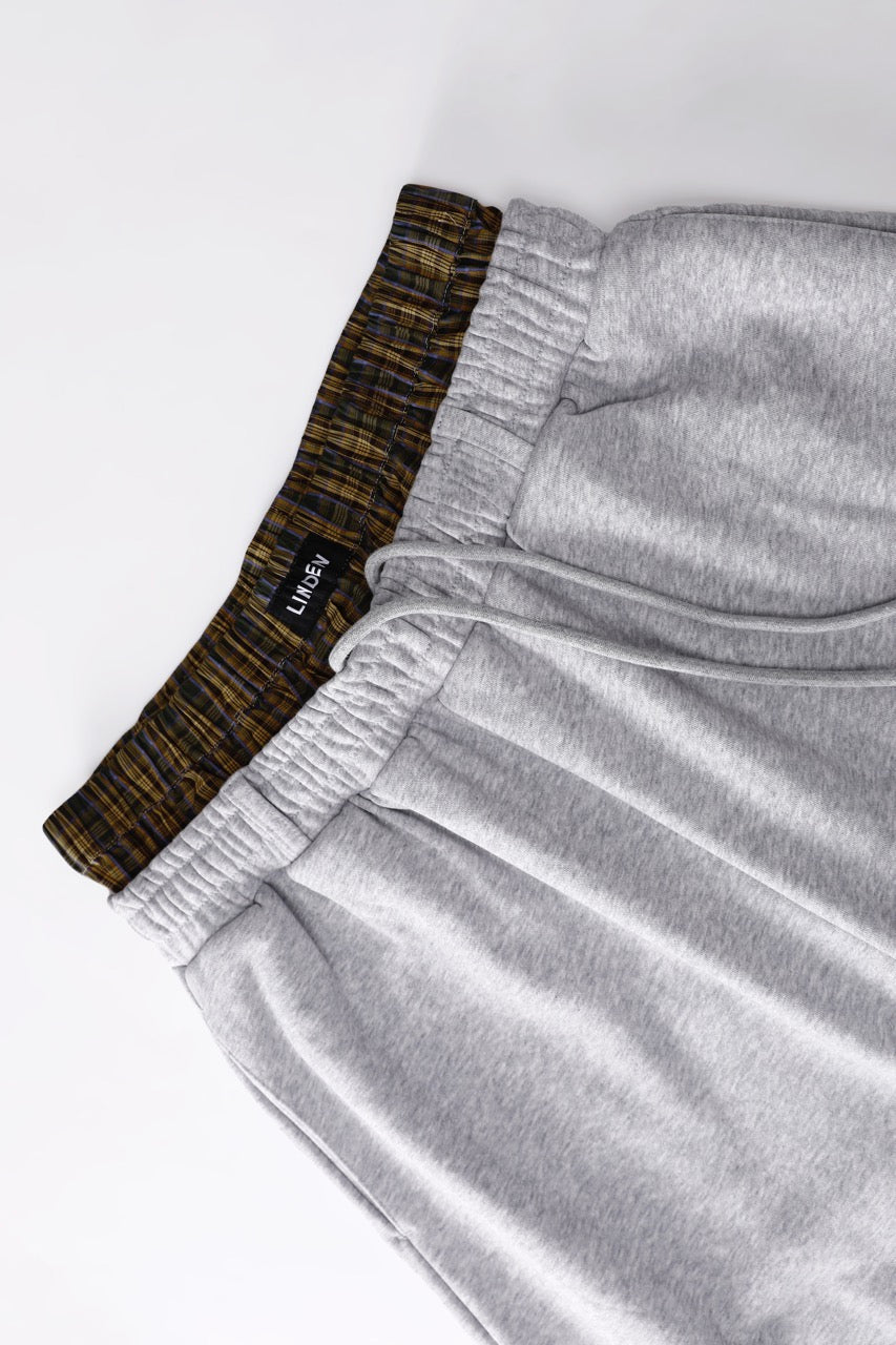 Double-Waist Sweatpants Grey