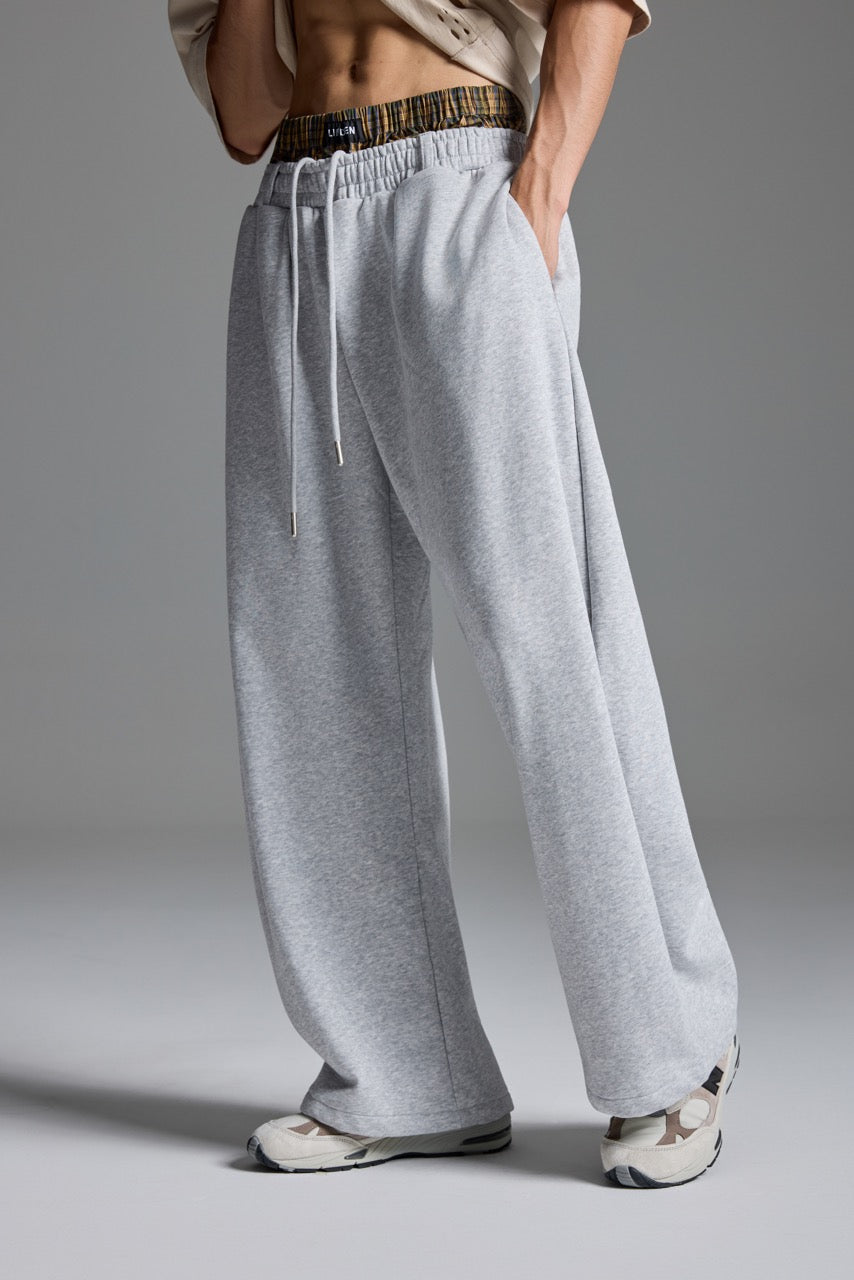 Double-Waist Sweatpants Grey