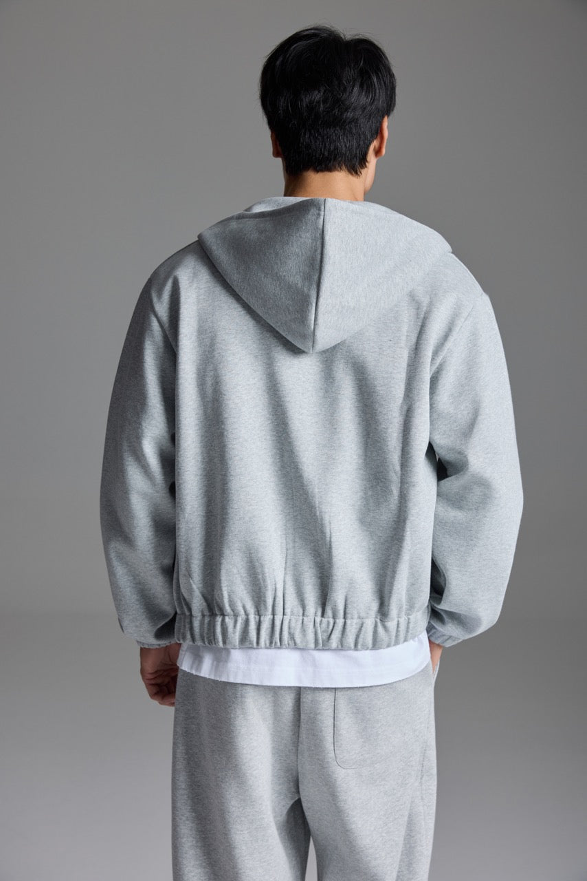Y2k Boxy Hoodie Grey