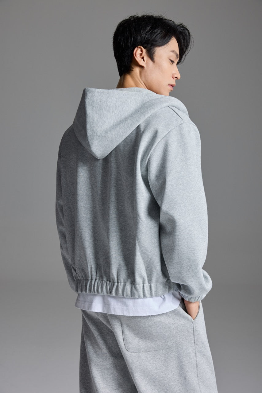 Y2k Boxy Hoodie Grey
