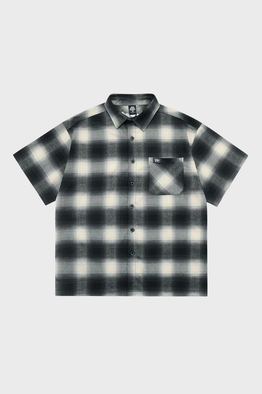 'Smoke' Graphic Button-Up Shirt